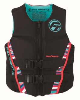 Full Throttle Womens Rapid-Dry Flex-Back Life Jacket XS Pnk